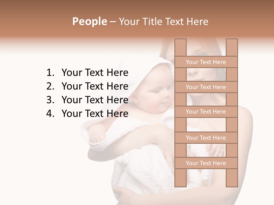 Baby Son Kissing PowerPoint Template