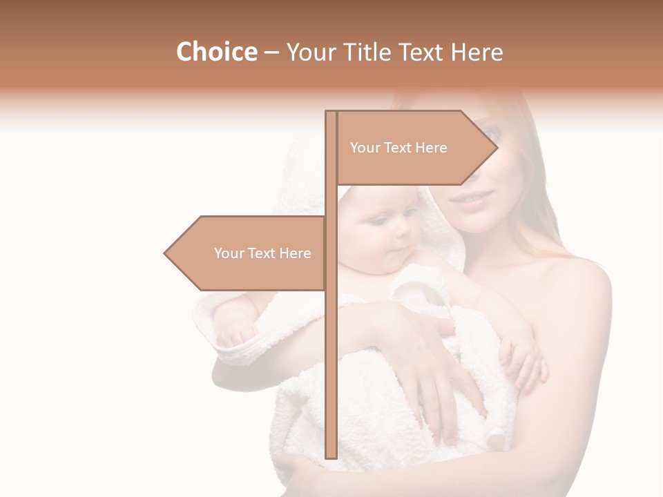 Baby Son Kissing PowerPoint Template