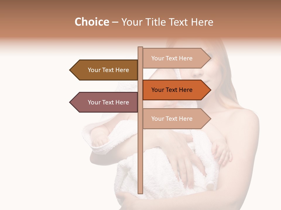 Baby Son Kissing PowerPoint Template