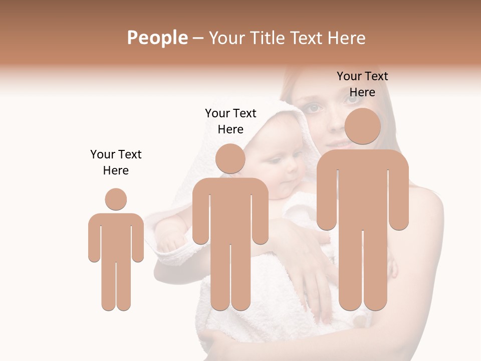 Baby Son Kissing PowerPoint Template