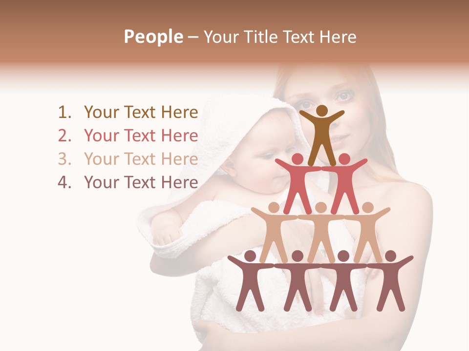 Baby Son Kissing PowerPoint Template