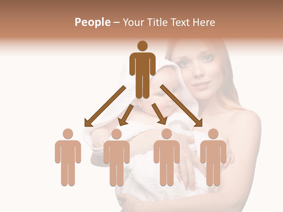 Baby Son Kissing PowerPoint Template