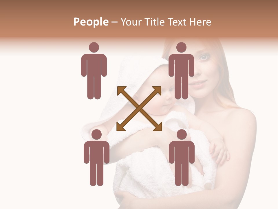 Baby Son Kissing PowerPoint Template