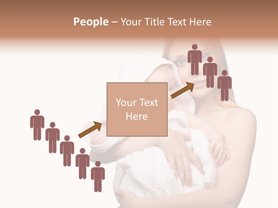 Baby Son Kissing PowerPoint Template