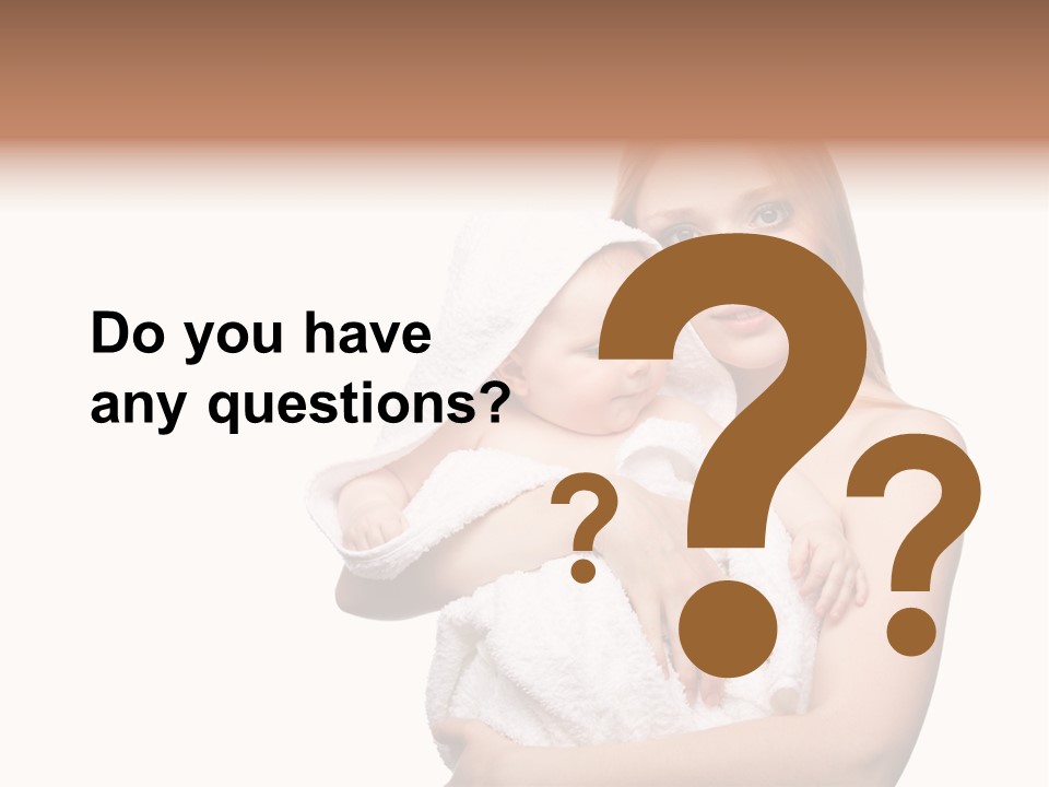 Baby Son Kissing PowerPoint Template