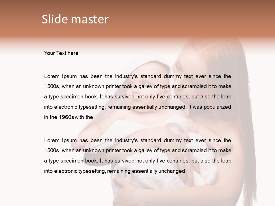 Care Indoor Newborn PowerPoint Template