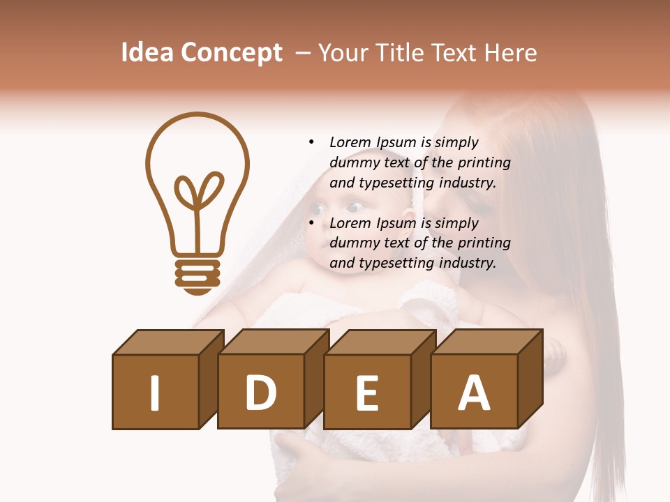 Care Indoor Newborn PowerPoint Template