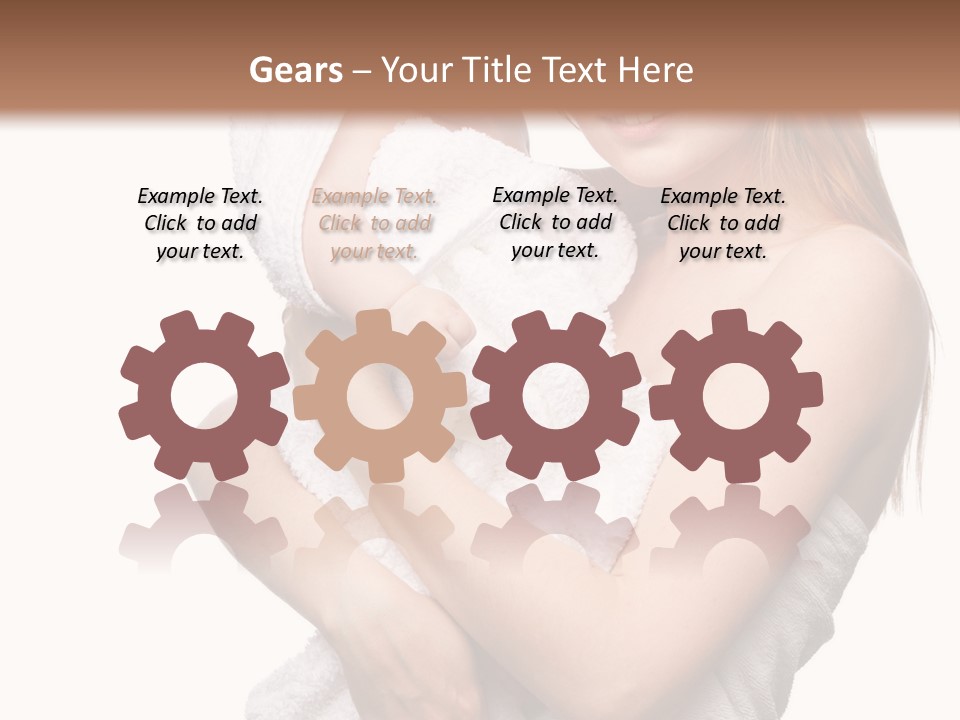 Kissing Newborn Naked PowerPoint Template