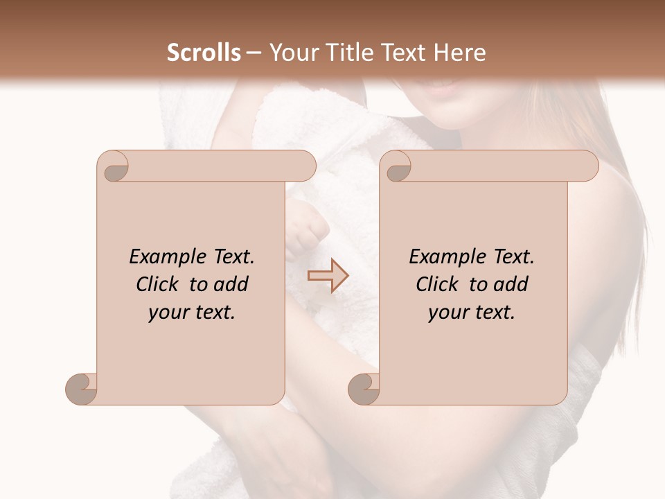 Kissing Newborn Naked PowerPoint Template