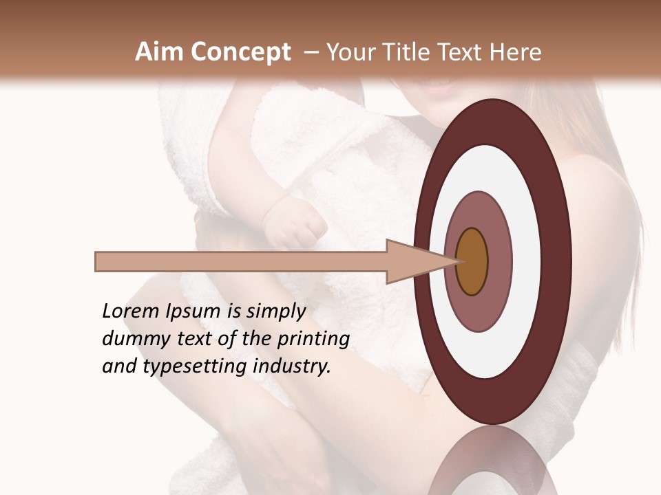Kissing Newborn Naked PowerPoint Template