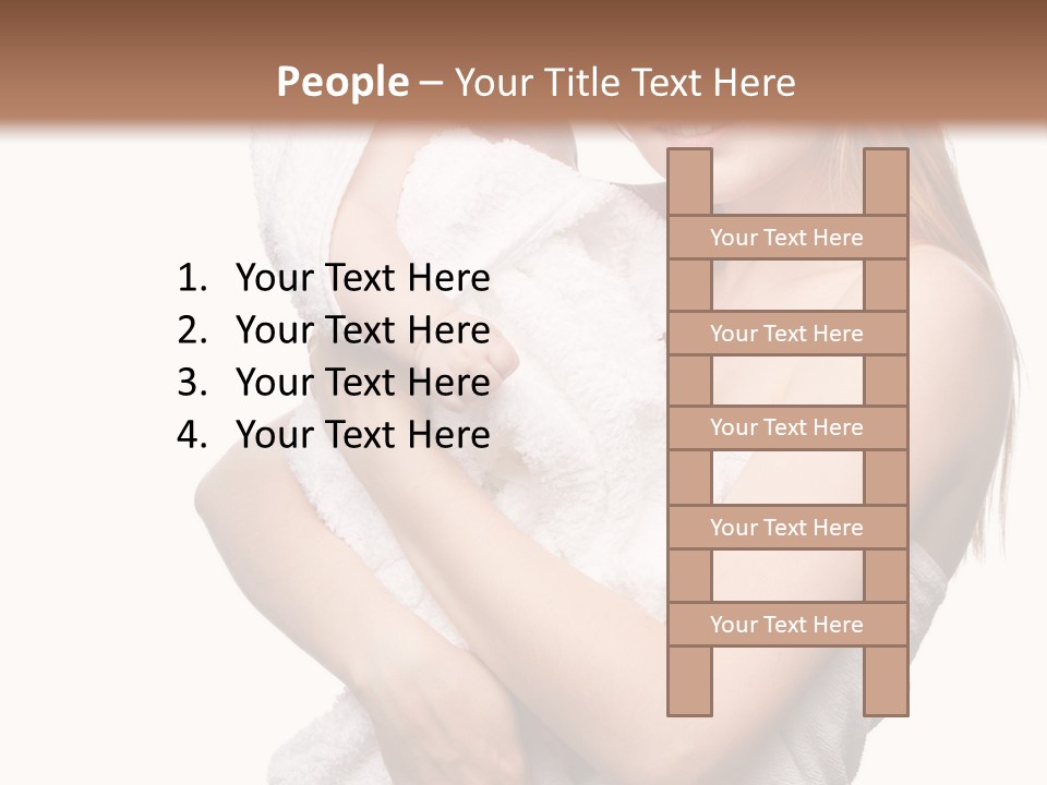 Kissing Newborn Naked PowerPoint Template