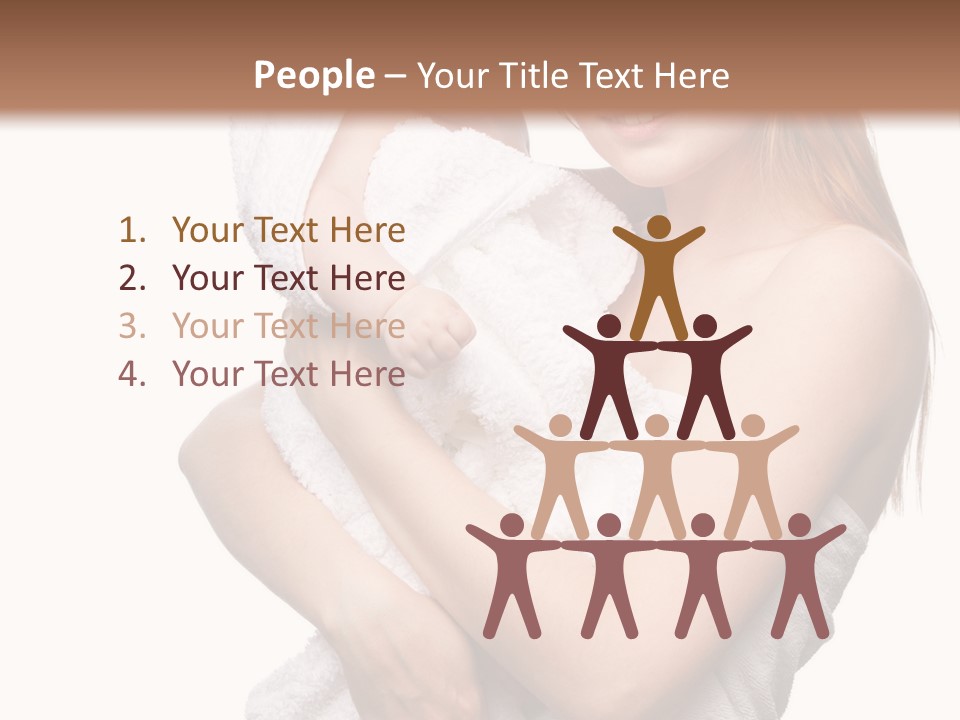 Kissing Newborn Naked PowerPoint Template