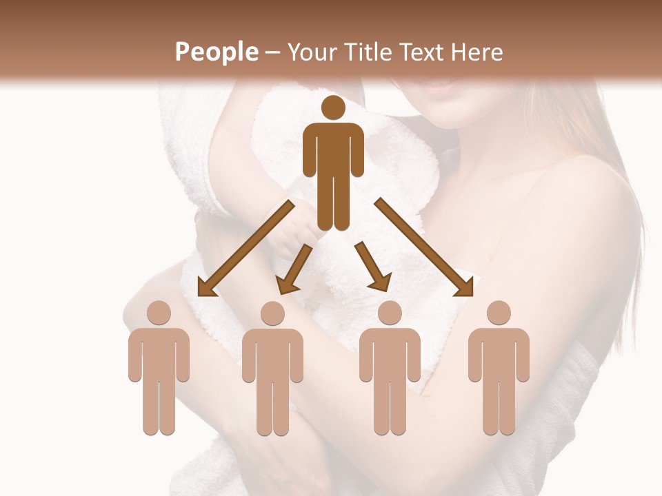 Kissing Newborn Naked PowerPoint Template