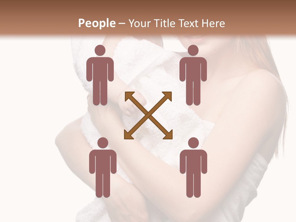 Kissing Newborn Naked PowerPoint Template