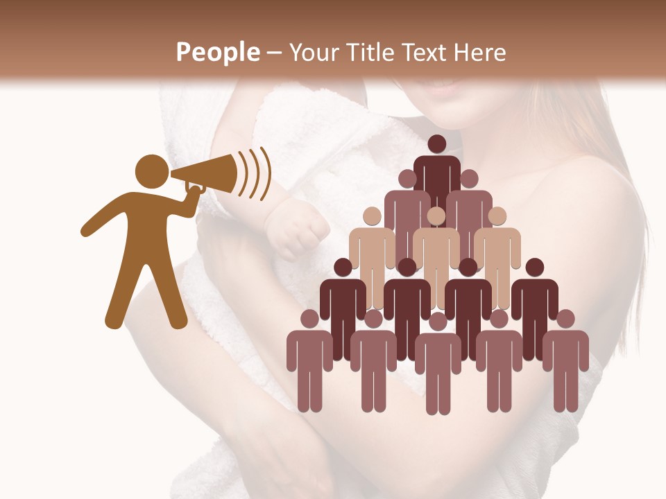 Kissing Newborn Naked PowerPoint Template