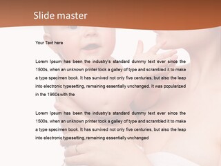 Infant Face Parent PowerPoint Template