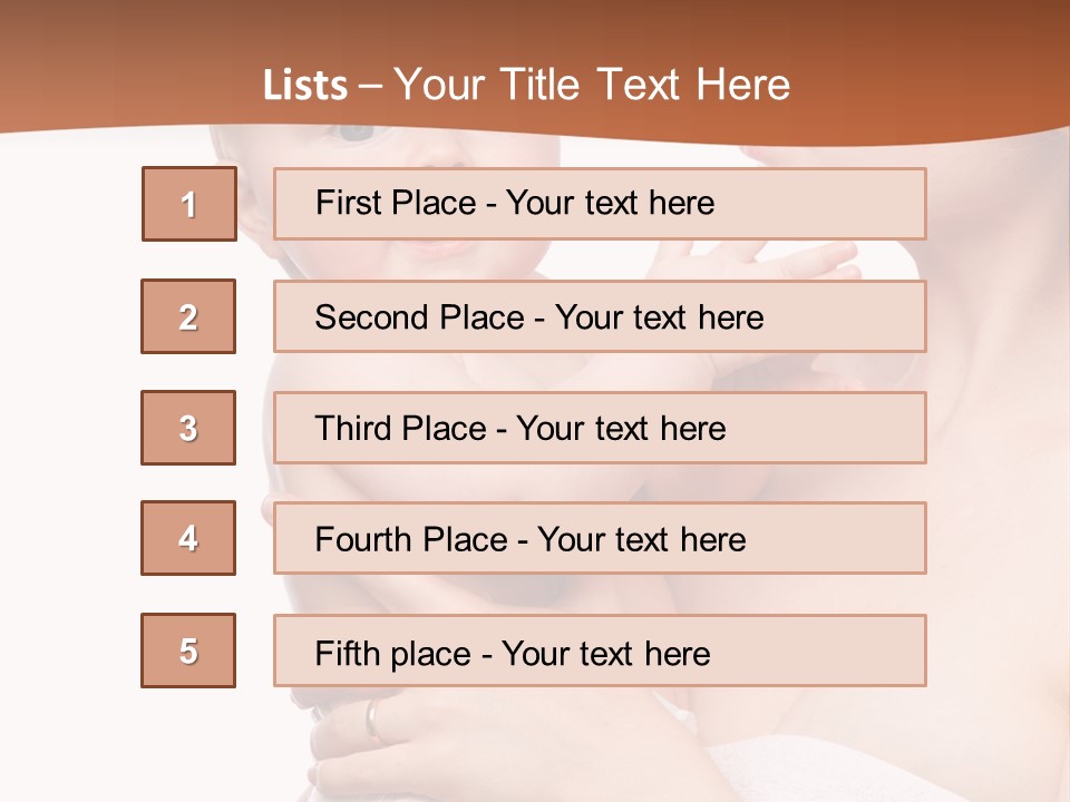 Infant Face Parent PowerPoint Template