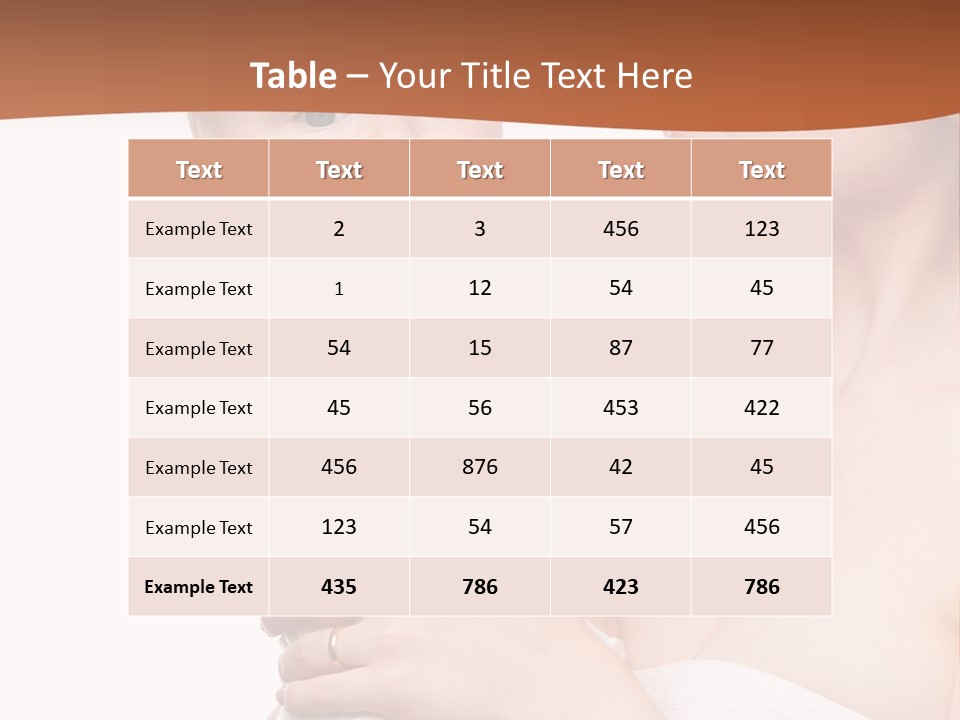 Infant Face Parent PowerPoint Template