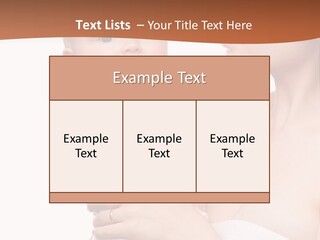 Infant Face Parent PowerPoint Template