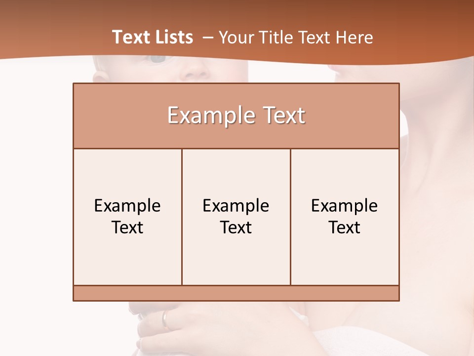 Infant Face Parent PowerPoint Template