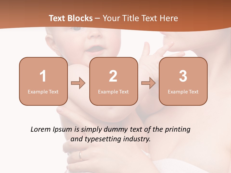Infant Face Parent PowerPoint Template
