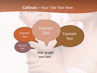 Infant Face Parent PowerPoint Template