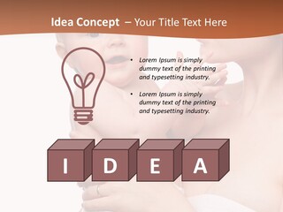 Infant Face Parent PowerPoint Template