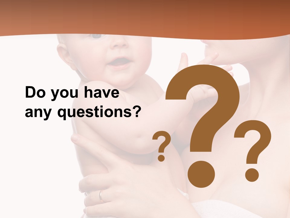 Infant Face Parent PowerPoint Template