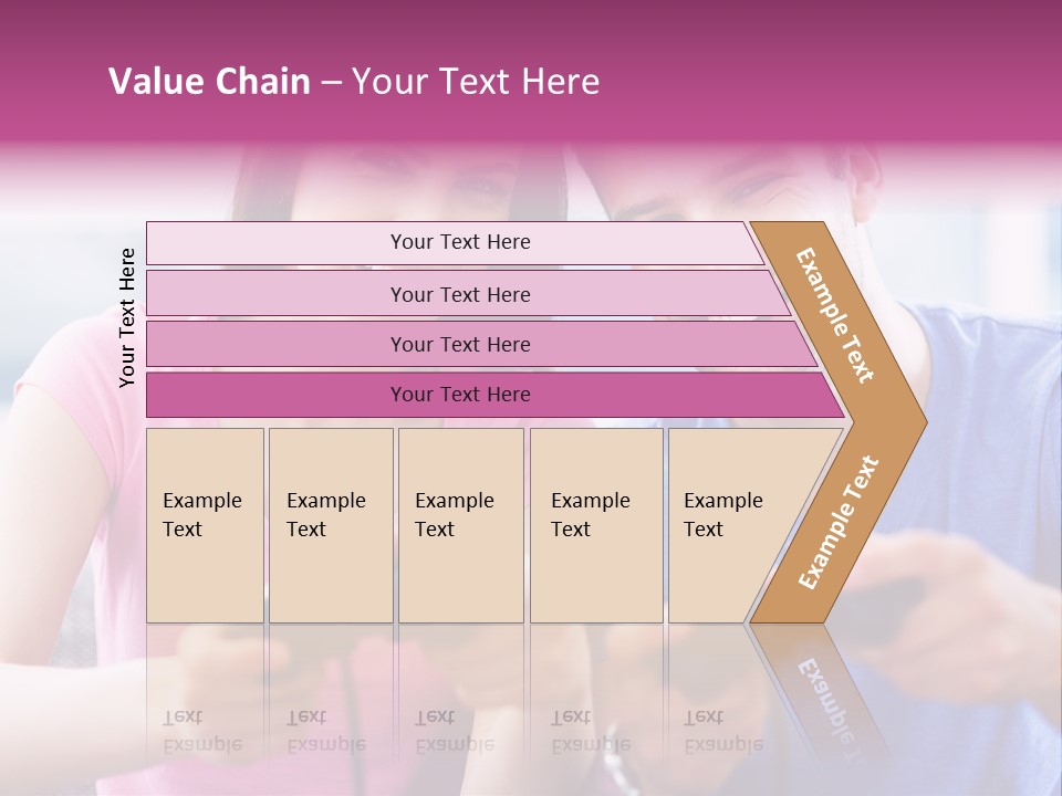 Game Joyful Woman PowerPoint Template