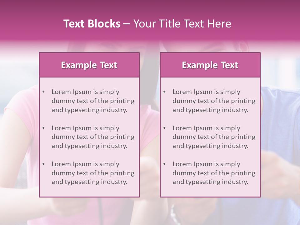 Game Joyful Woman PowerPoint Template