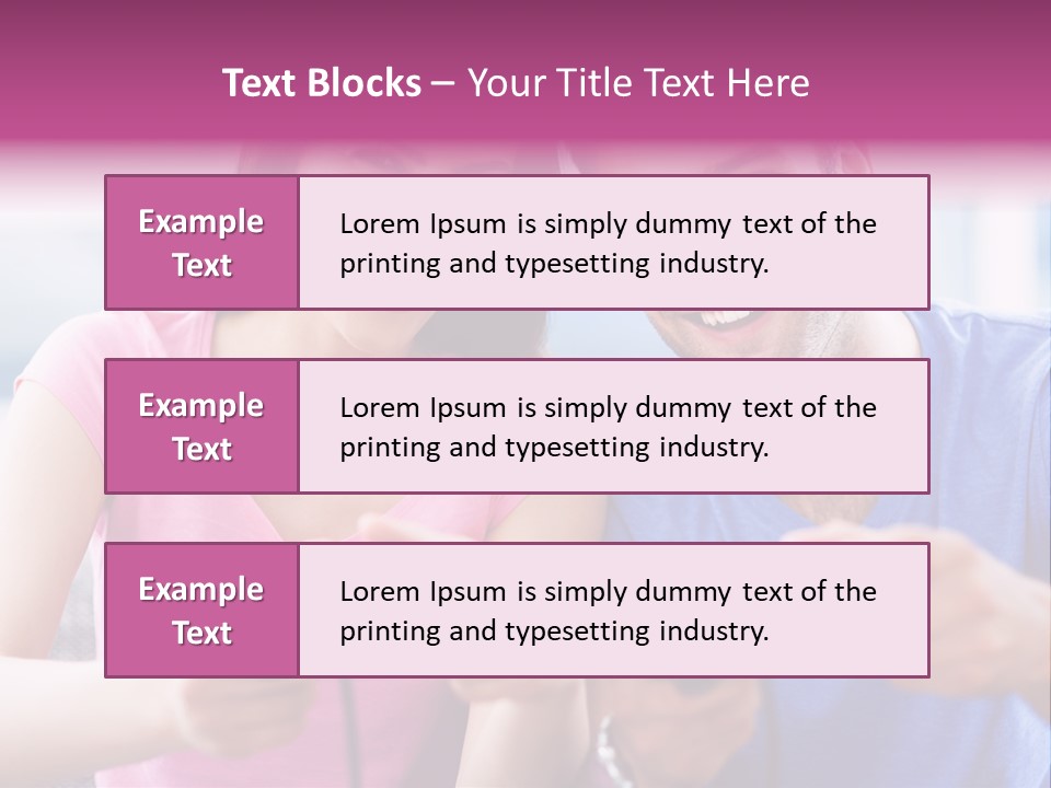 Game Joyful Woman PowerPoint Template