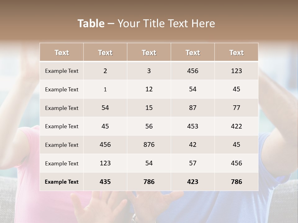 Woman Excited Man PowerPoint Template