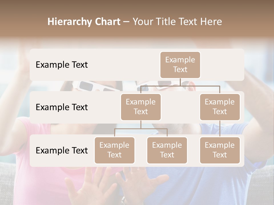 Woman Excited Man PowerPoint Template