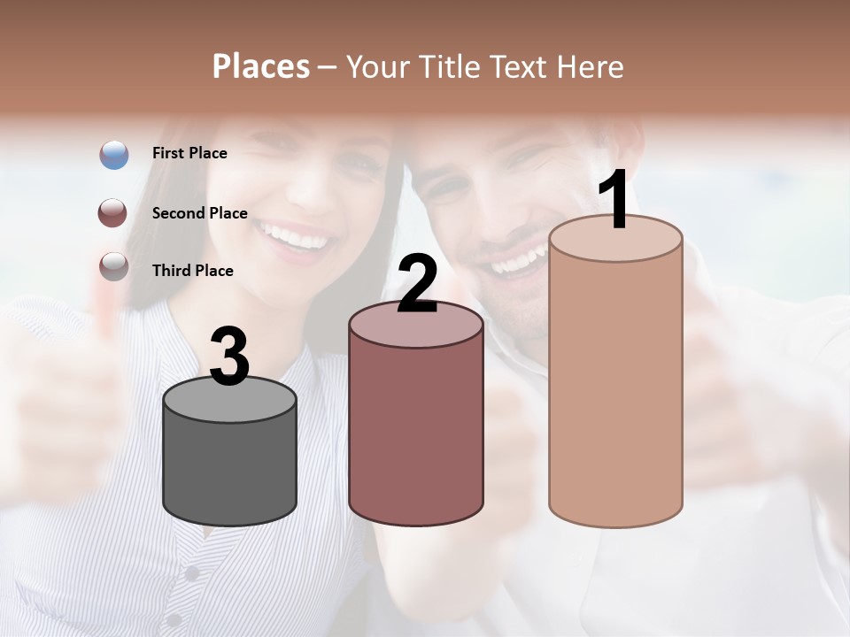 Caucasian Happy Happiness PowerPoint Template