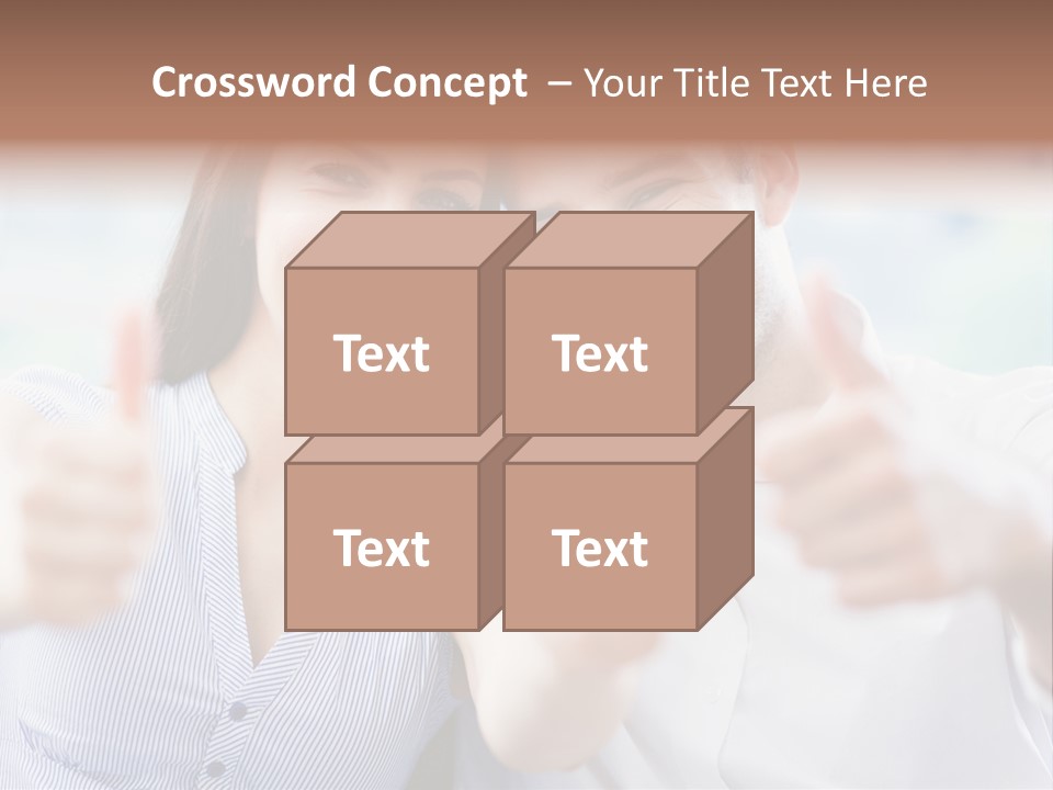 Caucasian Happy Happiness PowerPoint Template