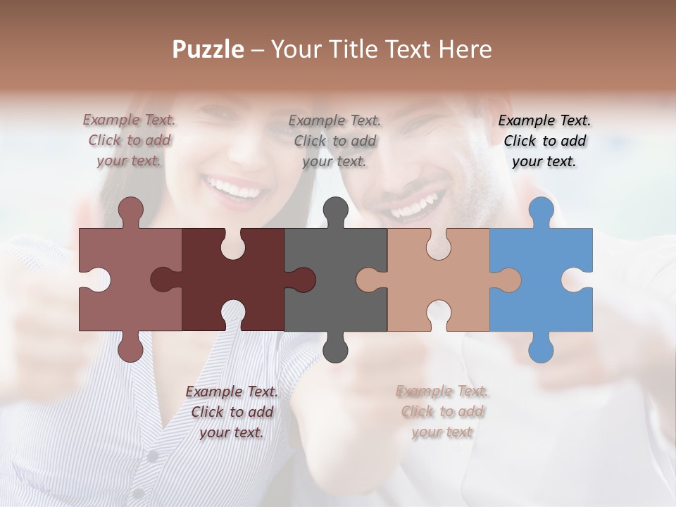 Caucasian Happy Happiness PowerPoint Template