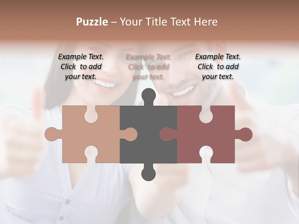 Caucasian Happy Happiness PowerPoint Template