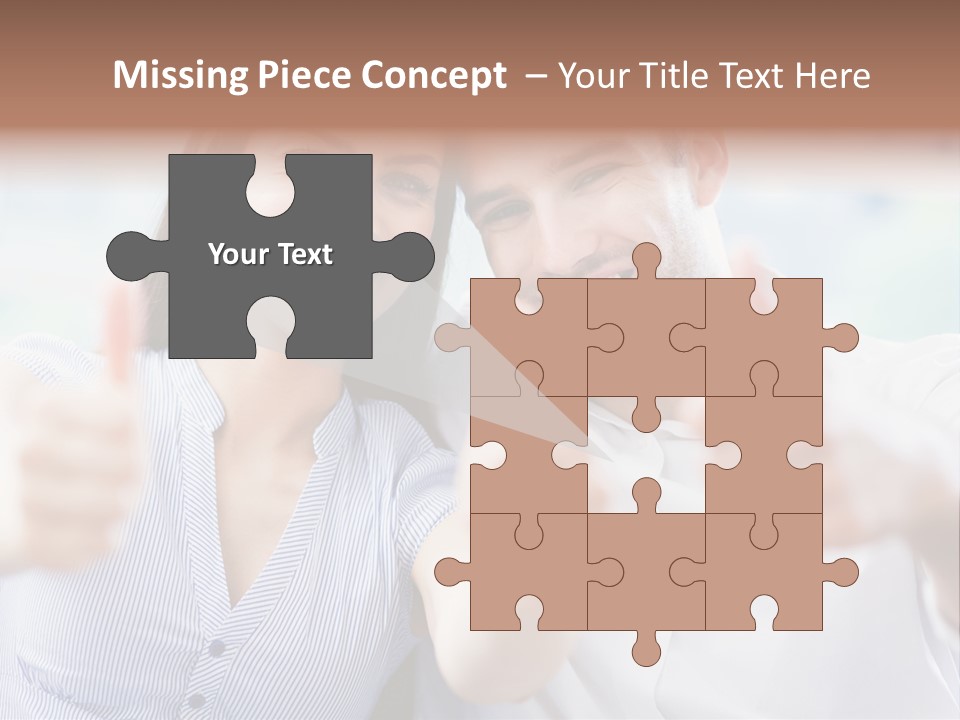 Caucasian Happy Happiness PowerPoint Template