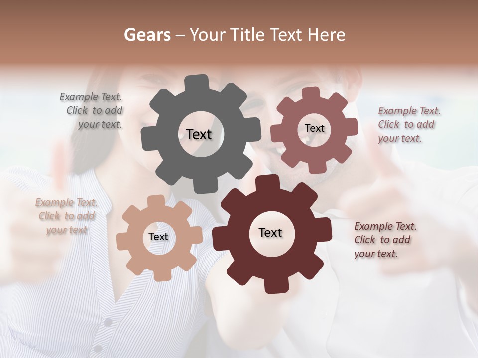 Caucasian Happy Happiness PowerPoint Template