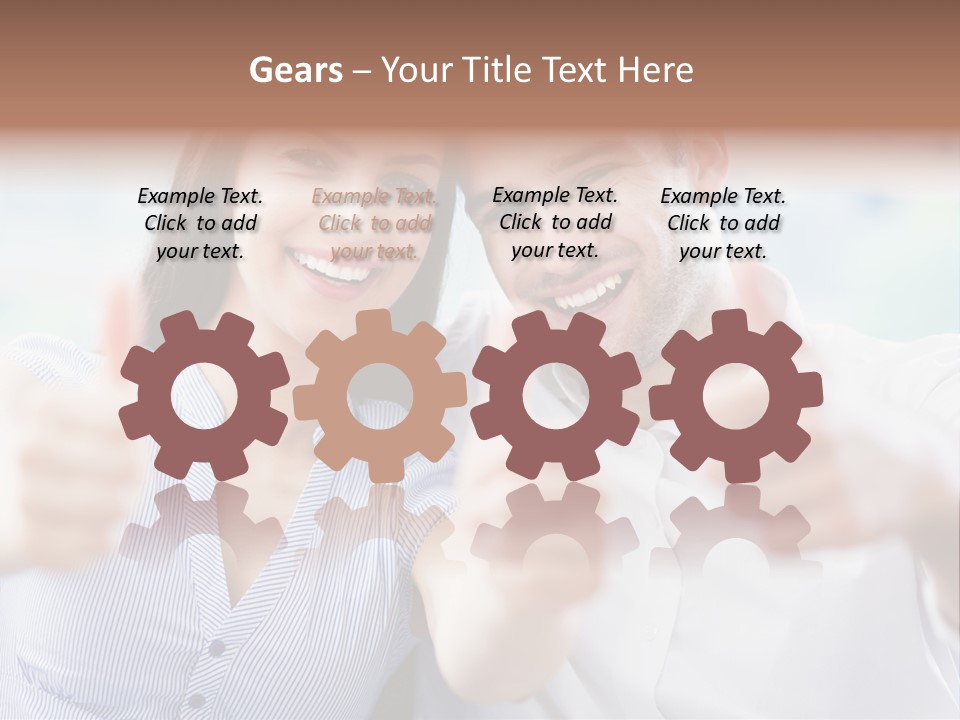 Caucasian Happy Happiness PowerPoint Template