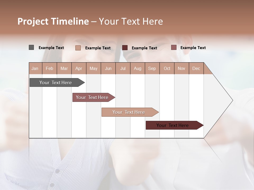 Caucasian Happy Happiness PowerPoint Template