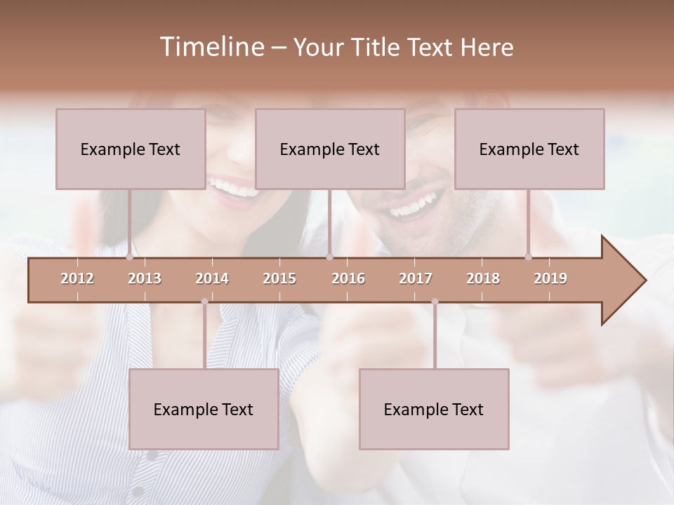 Caucasian Happy Happiness PowerPoint Template