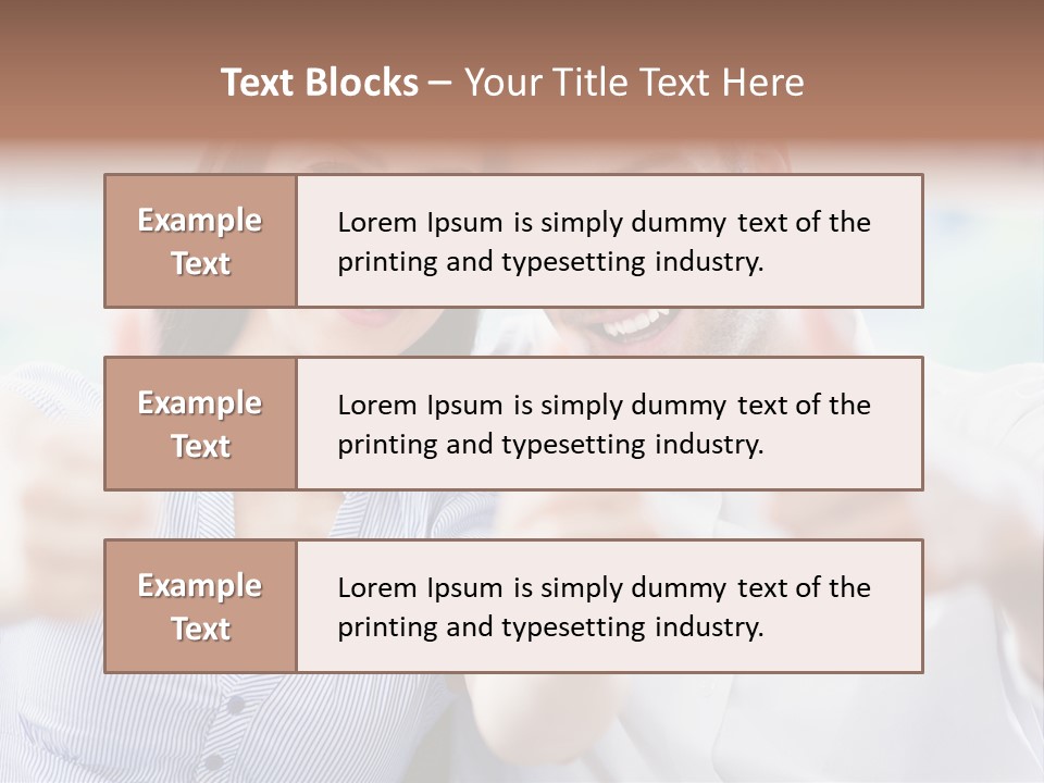 Caucasian Happy Happiness PowerPoint Template