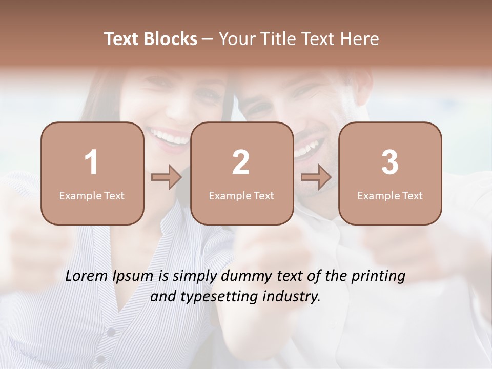 Caucasian Happy Happiness PowerPoint Template