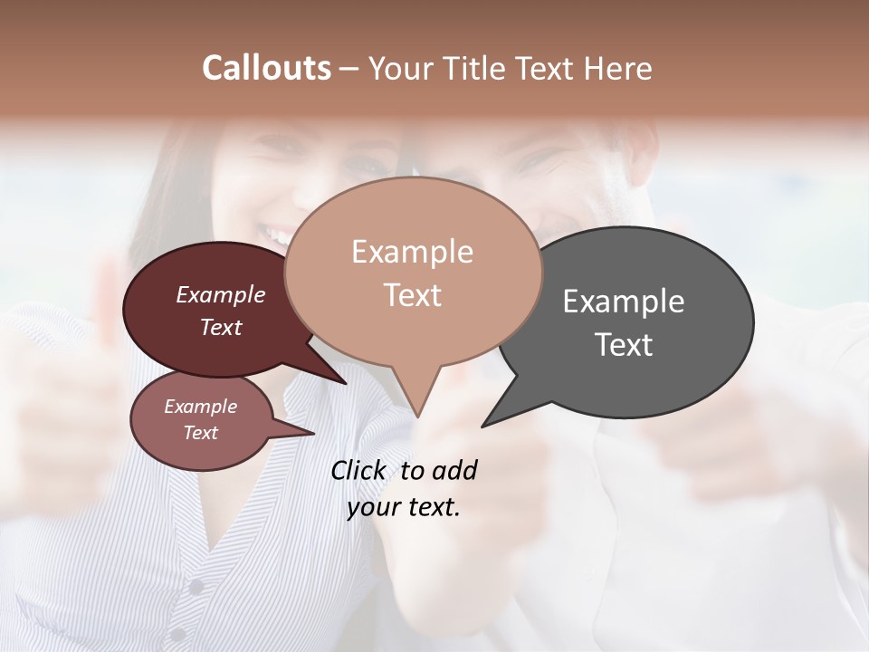 Caucasian Happy Happiness PowerPoint Template