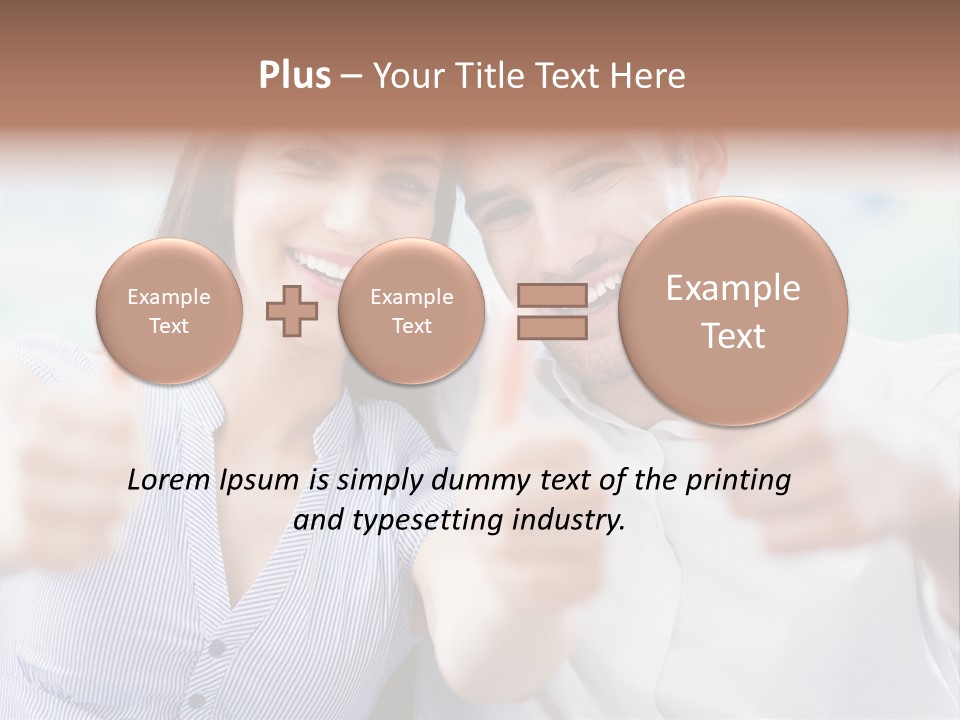 Caucasian Happy Happiness PowerPoint Template
