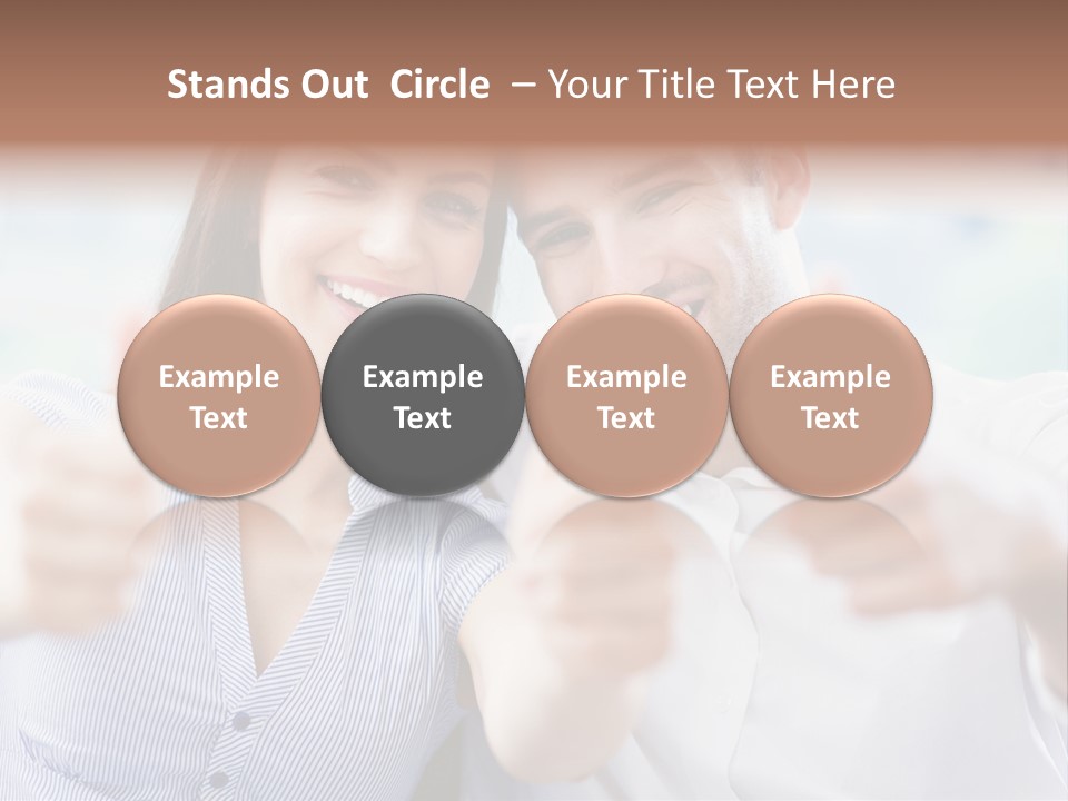 Caucasian Happy Happiness PowerPoint Template