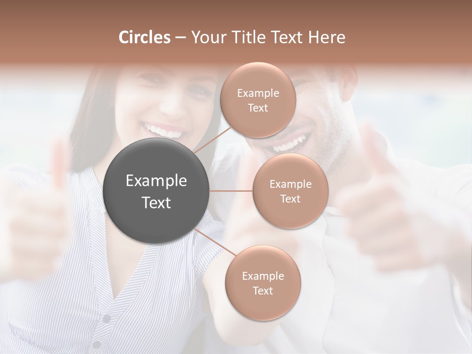 Caucasian Happy Happiness PowerPoint Template