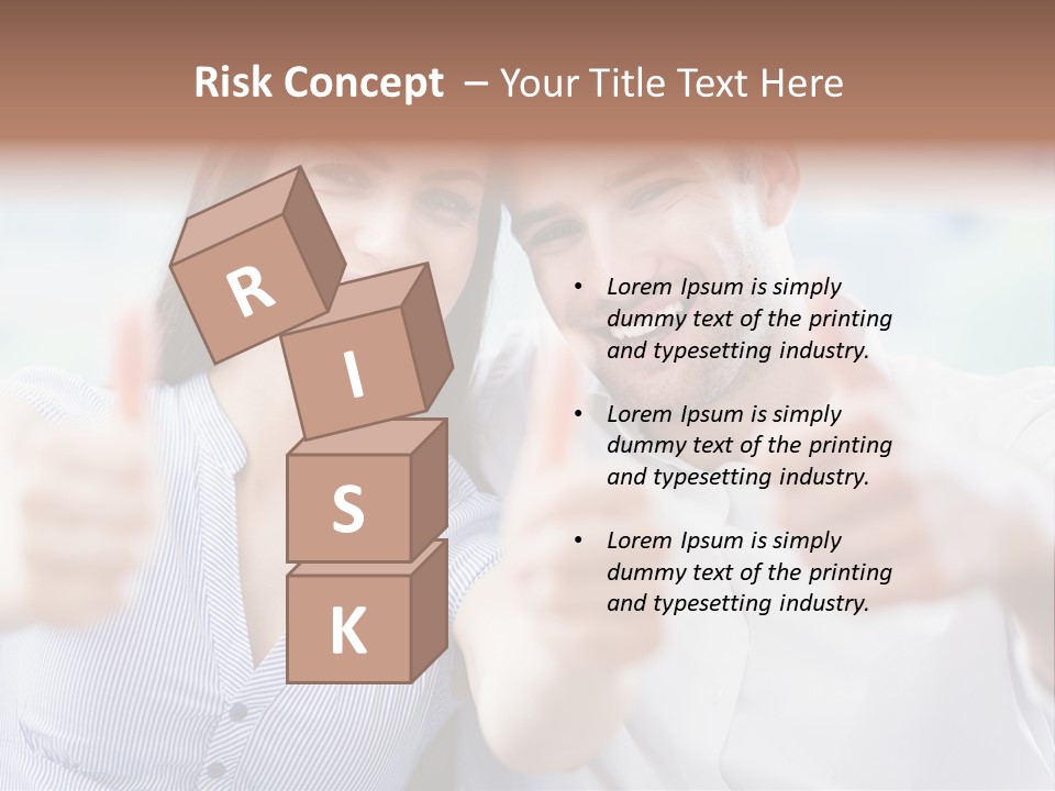 Caucasian Happy Happiness PowerPoint Template