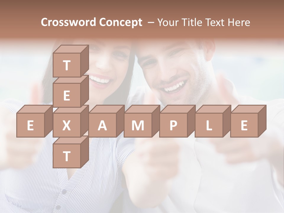 Caucasian Happy Happiness PowerPoint Template